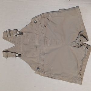 Baby Gap Khaki Overall Shorts